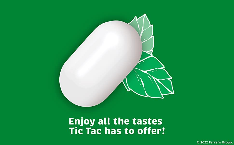 Tic Tac Mini Mints Variety Share Pack — 62 Count, 211g (Orange Peppermint, Spearmint, Peach-Passion)