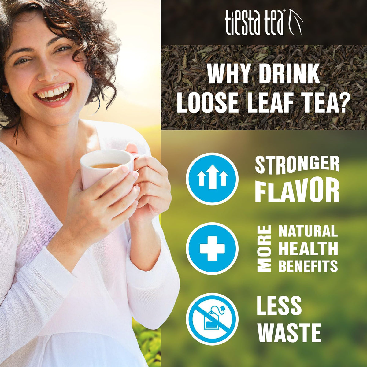 Tiesta Tea Wellness Sampler Dry Flight Set – 8 Loose Leaf Blends for Hot or Iced Tea