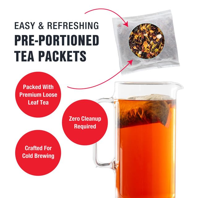 Tiesta Tea Cold Brew Variety Pack – 20-Pack Premium Loose Leaf Blends