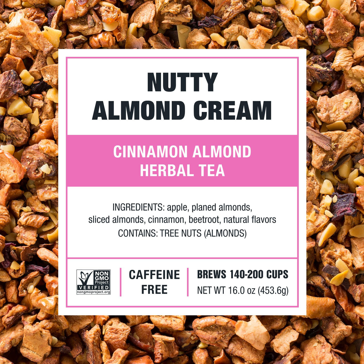 Tiesta Tea Nutty Almond Cream – Premium Mother's Day Cinnamon Herbal Tea (Caffeine-Free)