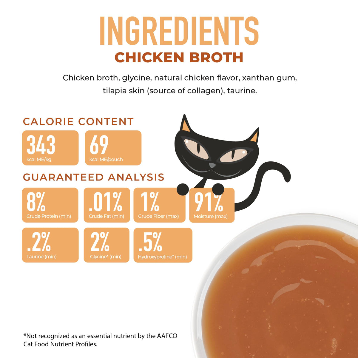 Tiki Cat Born Carnivore Broths Chicken Broth – 7 oz Spout Pouch (6 Count)