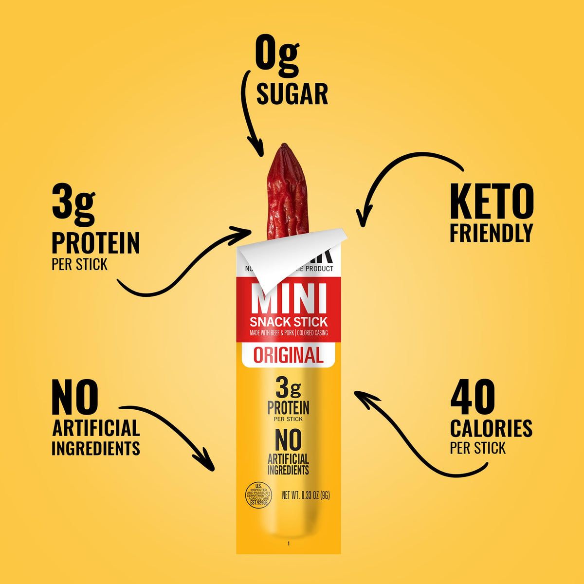 Tillamook Zero Sugar Original Mini Smoked Sausages — 0.33 oz, 48 Ct