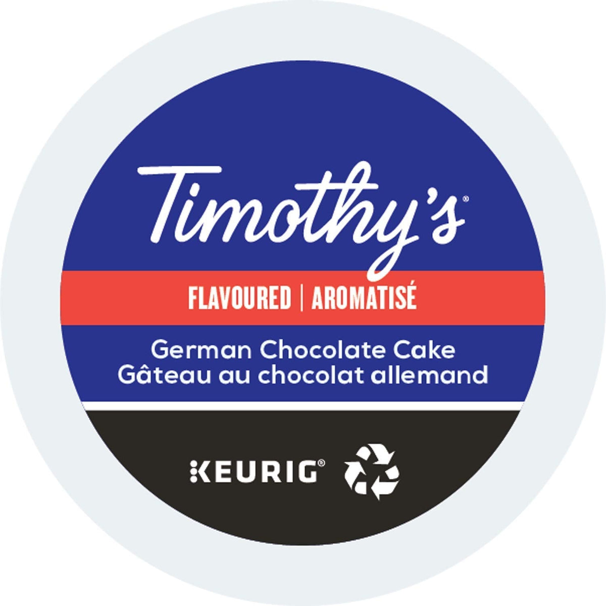 Timothy's World Coffee German Chocolate Cake K-Cup Pack for Keurig – 24-Count (2-Pack)
