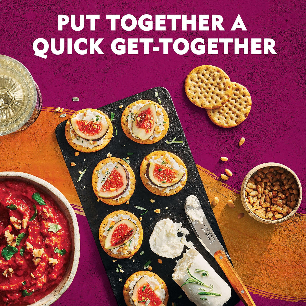 Toasteds Harvest Wheat Crackers – 6-Box Party & Lunch Snack Bundle