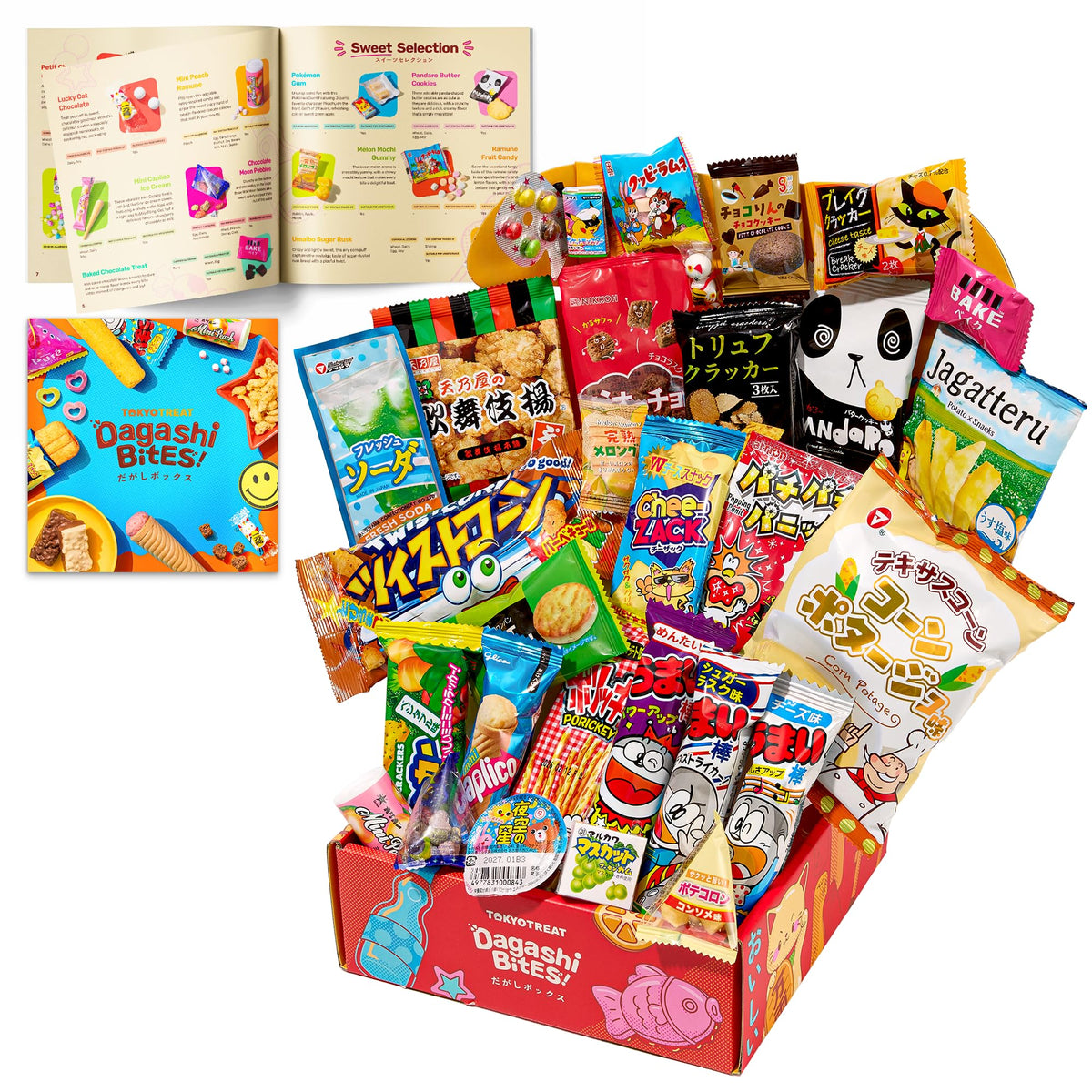 TOKYOTREAT Japanese Snack Box – 30 Assorted Dagashi Treats & Gift Box