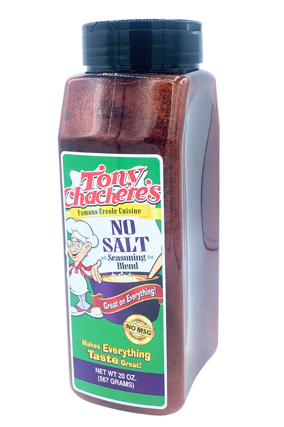 Tony Chachere's No Salt Seasoning - 20 oz No-Sodium All-Purpose Flavor for Meats, Seafood, Veggies
