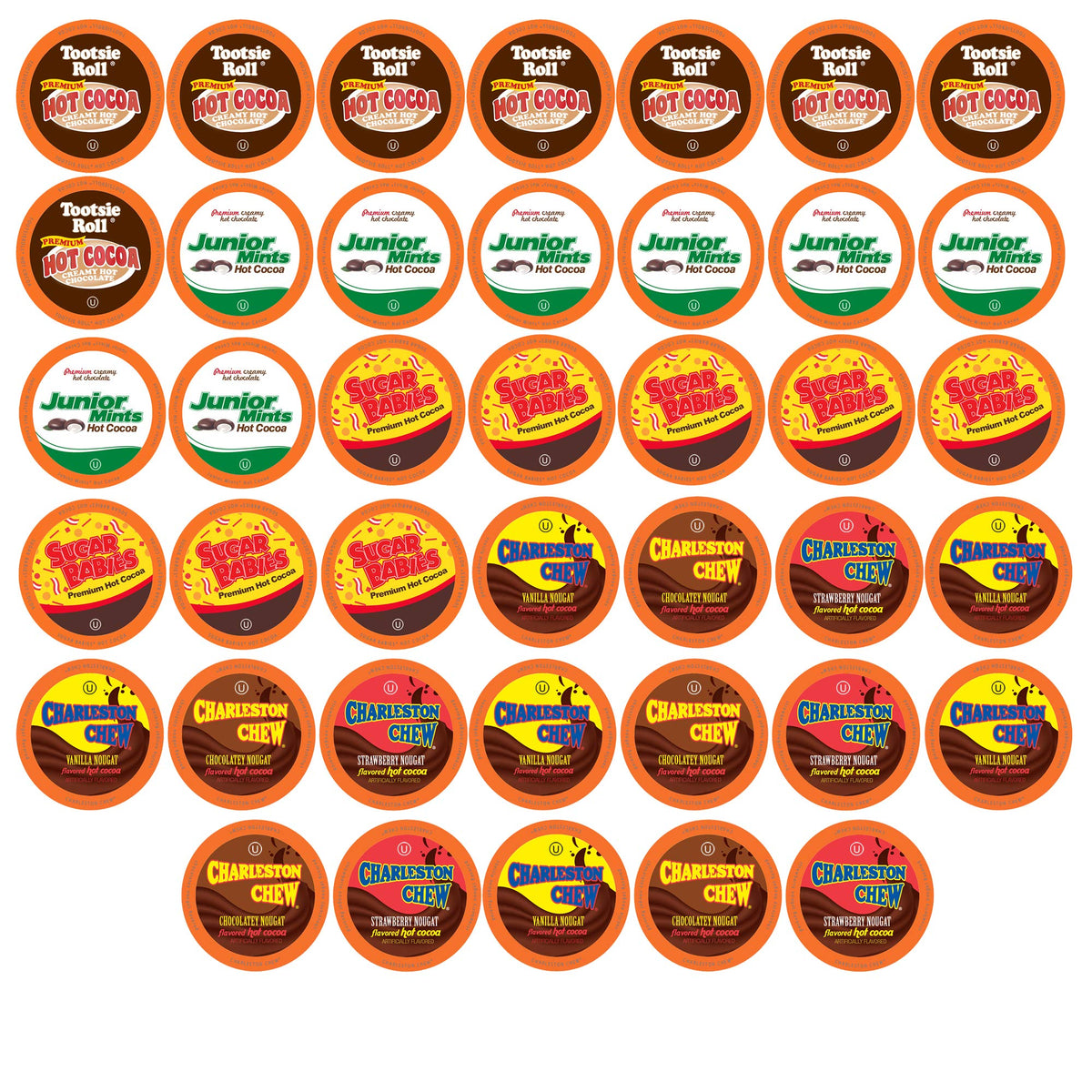 Tootsie Roll Candy Flavored Cocoa Hot Chocolate Pods Variety Pack – 40 Count, Keurig 2.0 Compatible