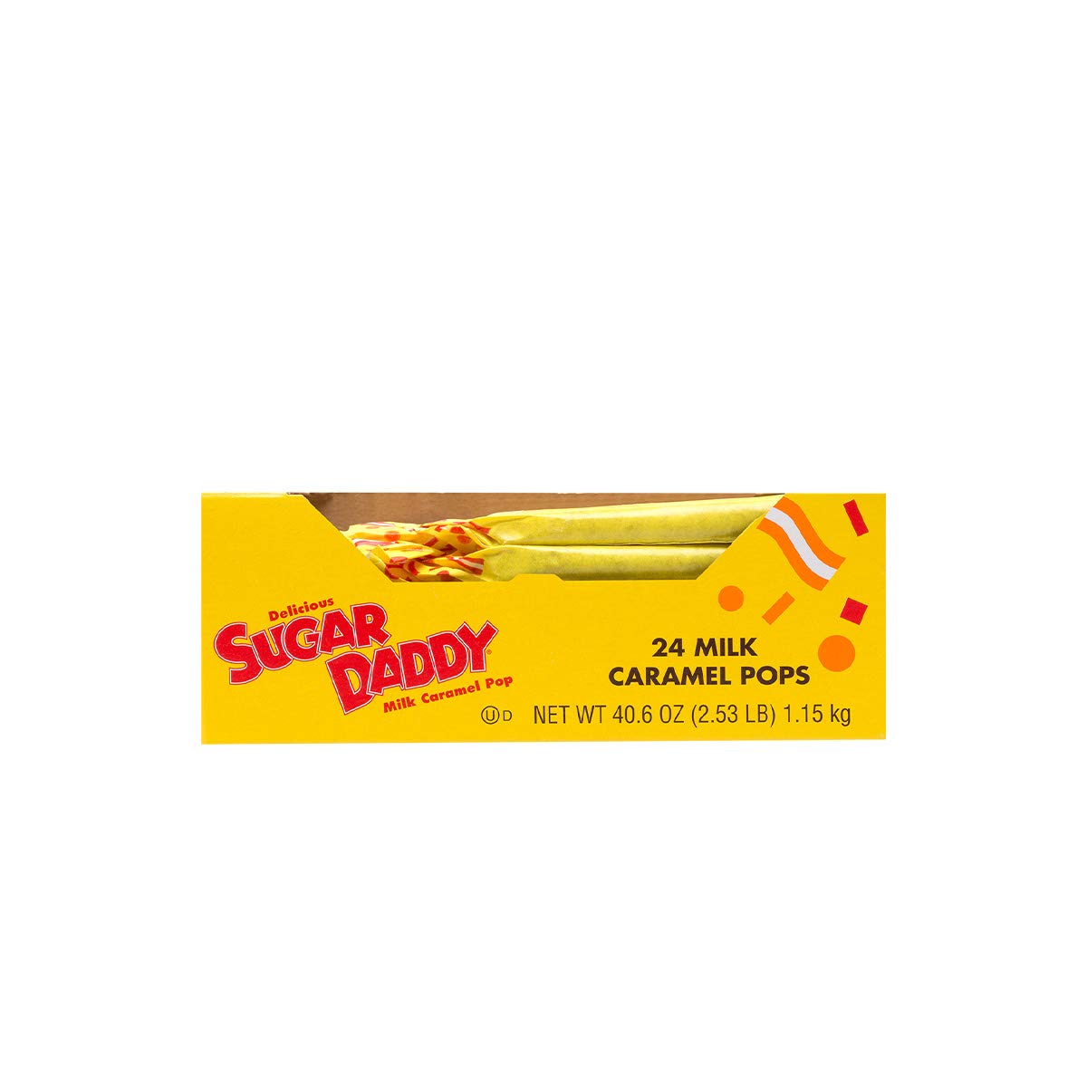 Sugar Daddies Milk Caramel Pops – 24 Count, Peanut Free & Gluten Free | Tootsie Roll