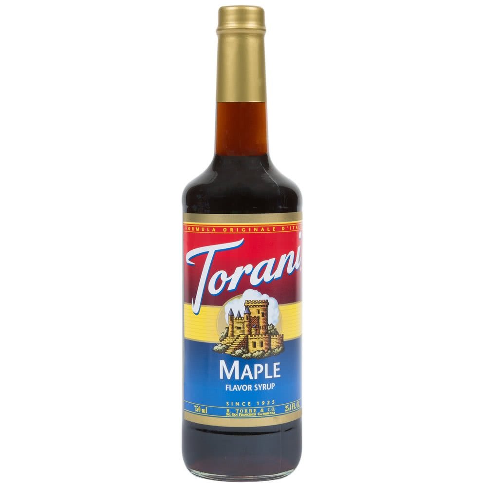 Torani Maple Syrup 750 mL – Rich Maple Flavor for Pancakes & More