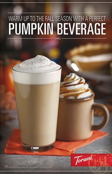 Torani Pumpkin Pie Puremade Sauce 64 oz Bottle – Flavor for Coffee & Desserts