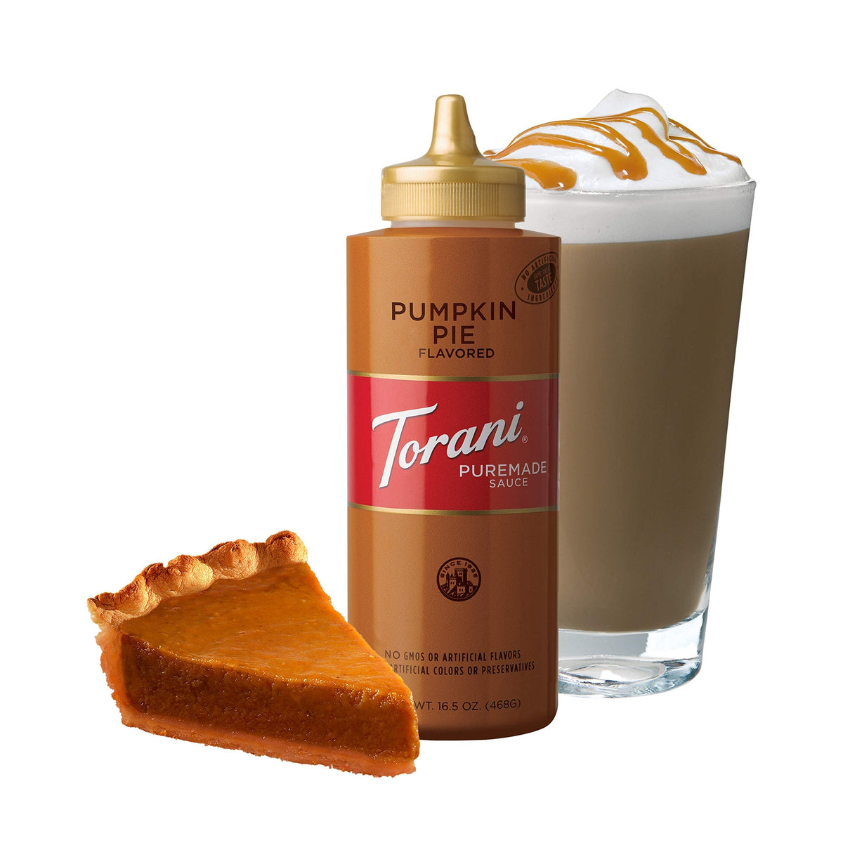 Torani Puremade Pumpkin Pie Sauce – 16.5 oz (Pack of 4)