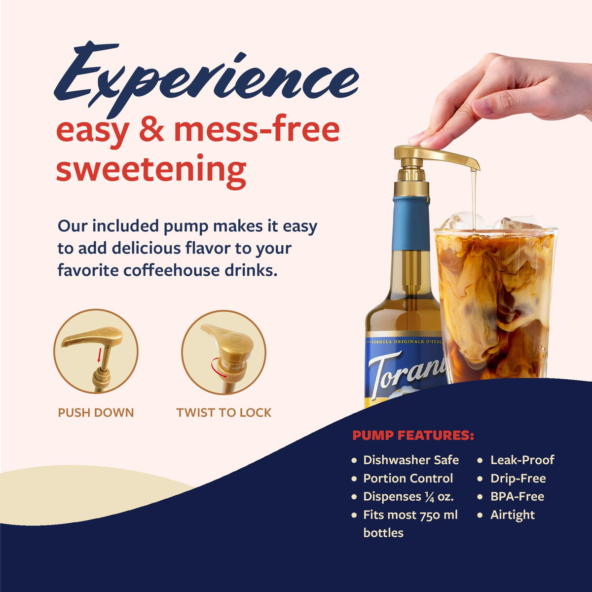 Torani Sugar Free Salted Caramel Syrup 3-Pack — Zero-Calorie Flavoring with Pumps (25.4 Fl Oz Each)
