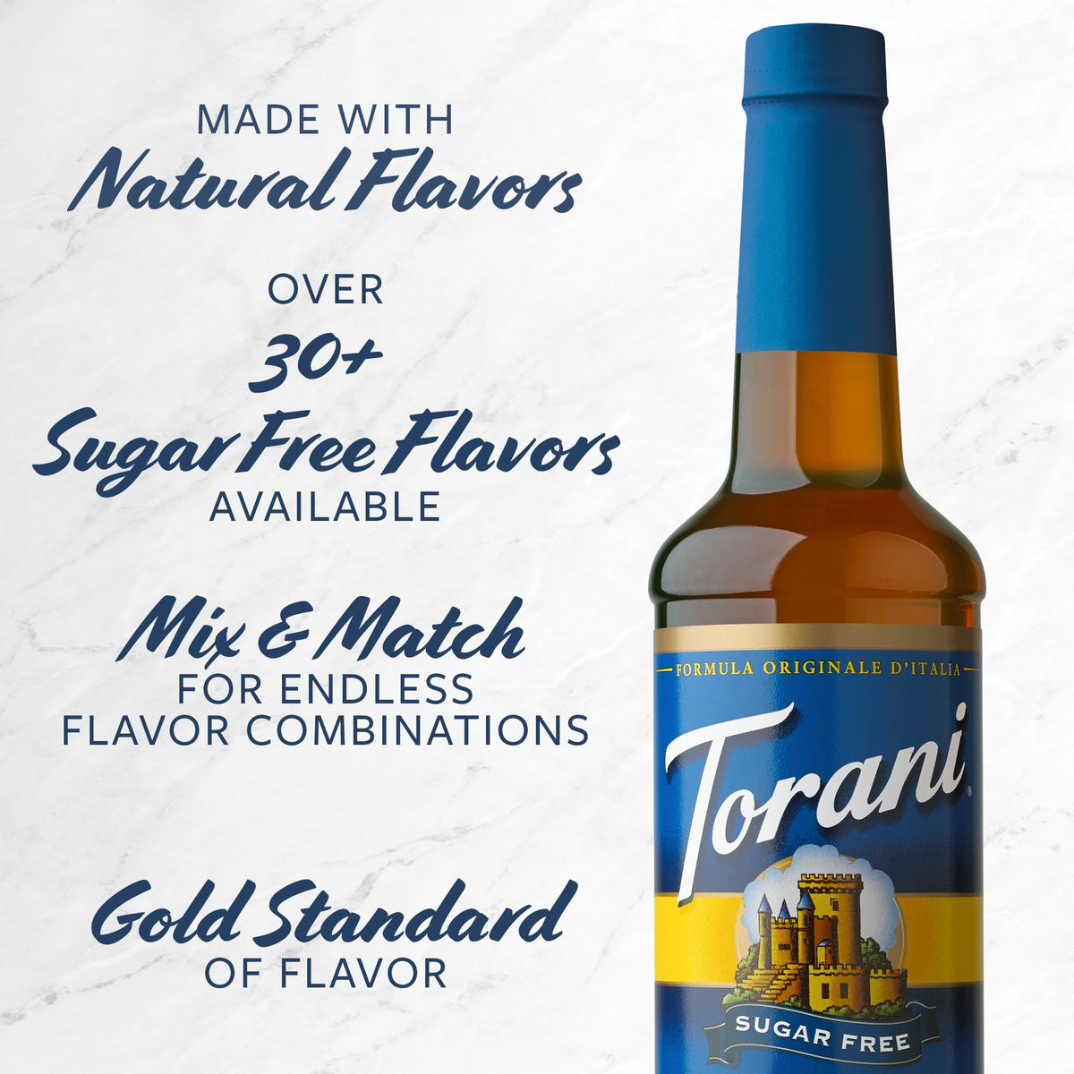 Torani Sugar Free Syrup Variety Pack – 4 Bottles, 25.4 oz Each | Keto Friendly