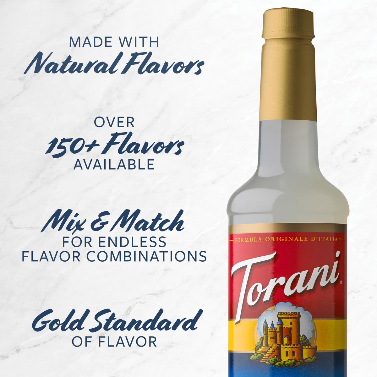 Torani Toasted Marshmallow Syrup – 25.4 oz (Pack of 4) for Lattes, Sodas & More