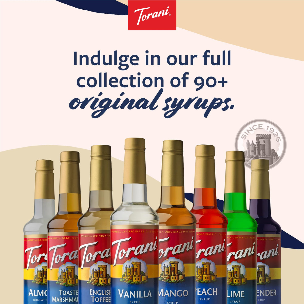 Torani Syrups: Classic Caramel & French Vanilla 2-Pack with Pumps – 25.4 fl oz ea