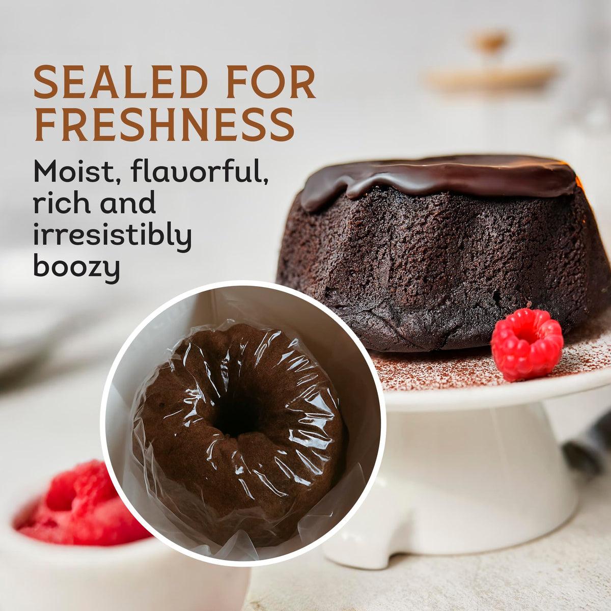 TORTUGA Caribbean Chocolate Rum Cake – 16 oz Premium Gourmet Gift Cake