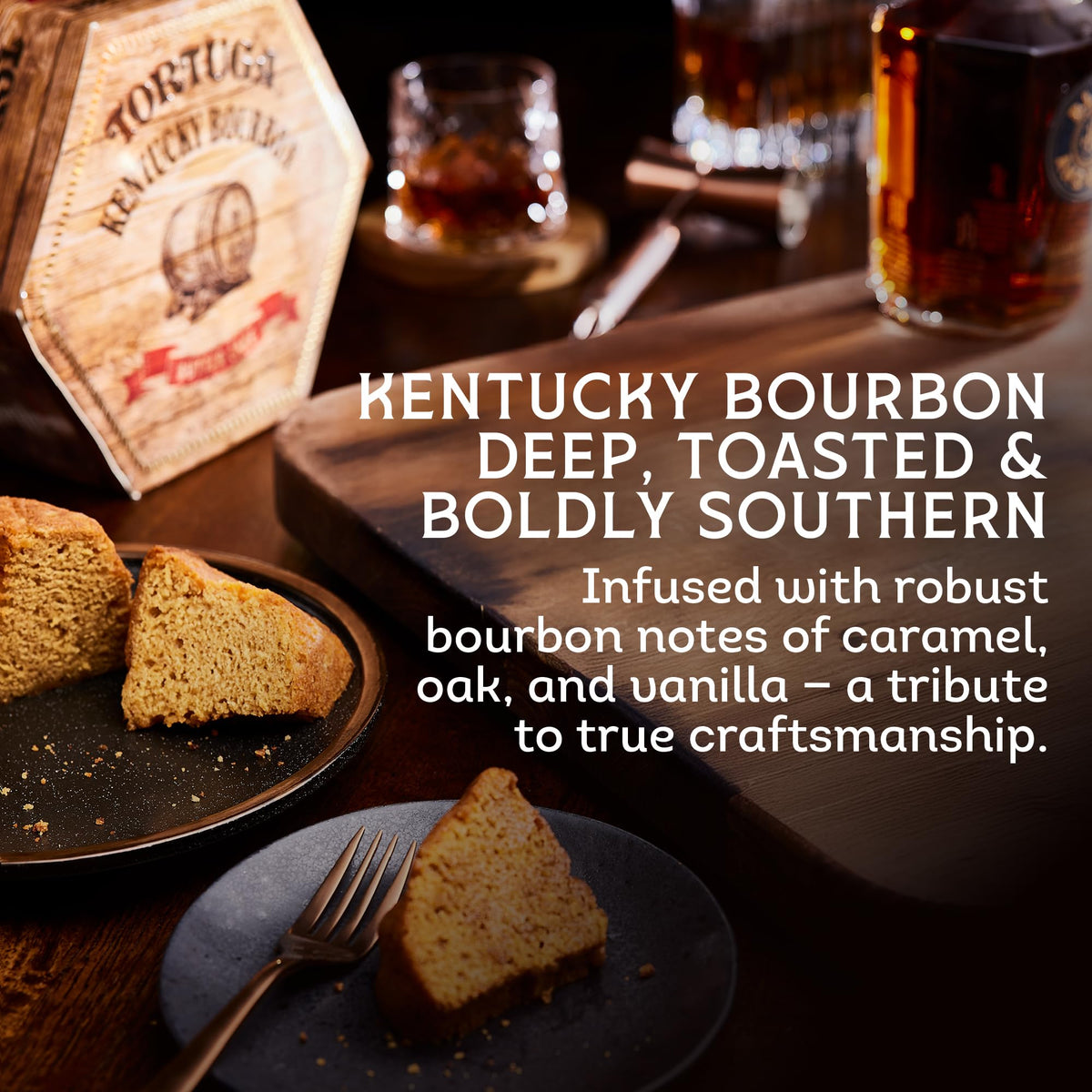 TORTUGA Kentucky Bourbon Butter Cake – 32oz Gourmet Gift Cake for Celebrations