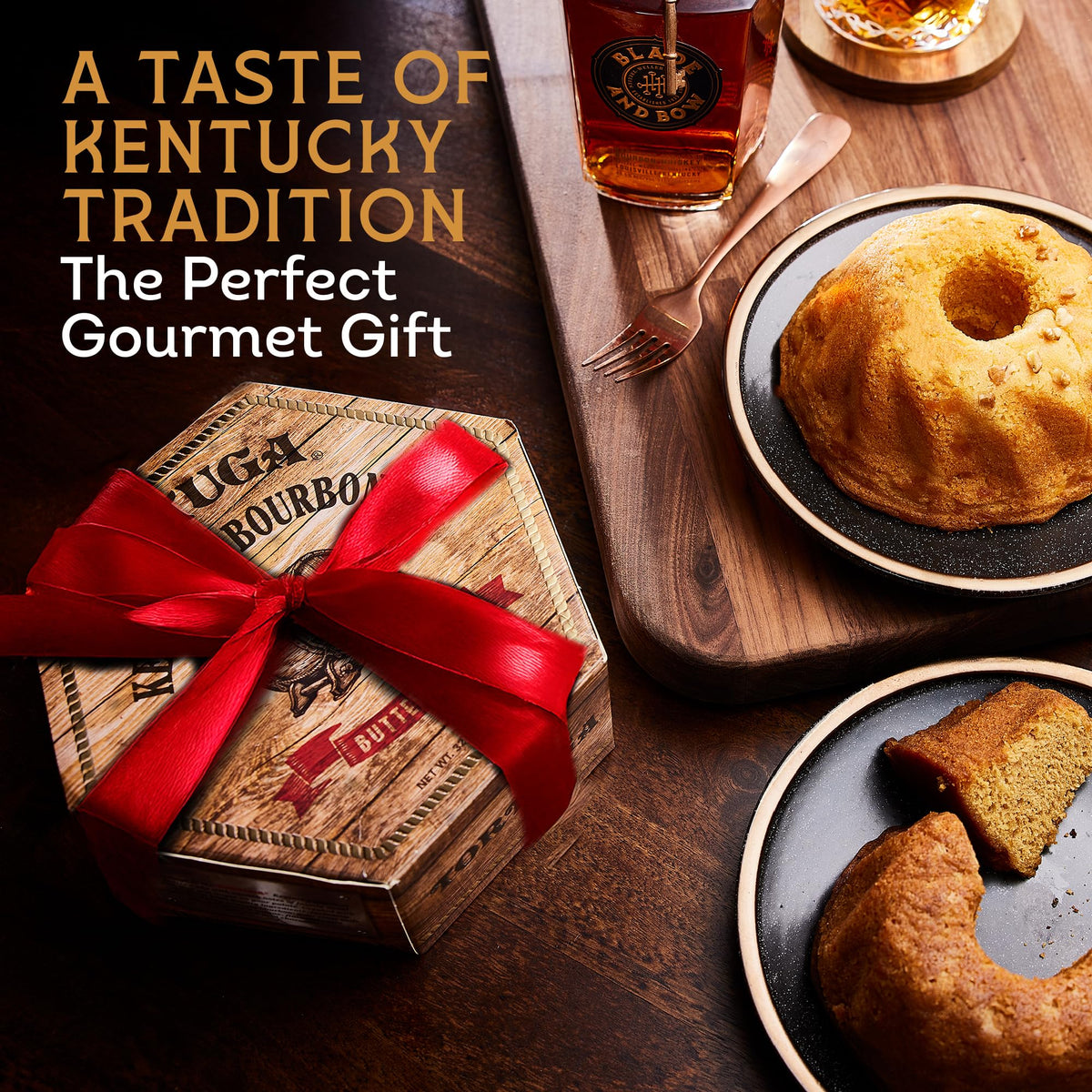 TORTUGA Kentucky Bourbon Butter Cake – 32oz Gourmet Gift Cake for Celebrations