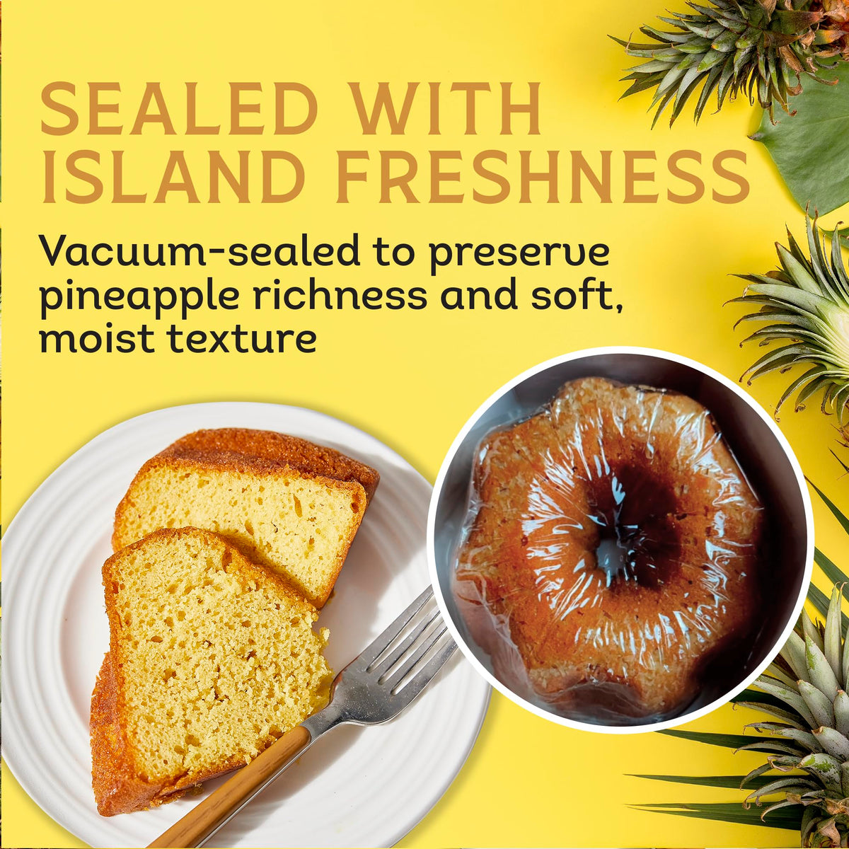 TORTUGA Caribbean Pineapple Rum Cake – 16 oz | Premium Gourmet Gift & Dessert