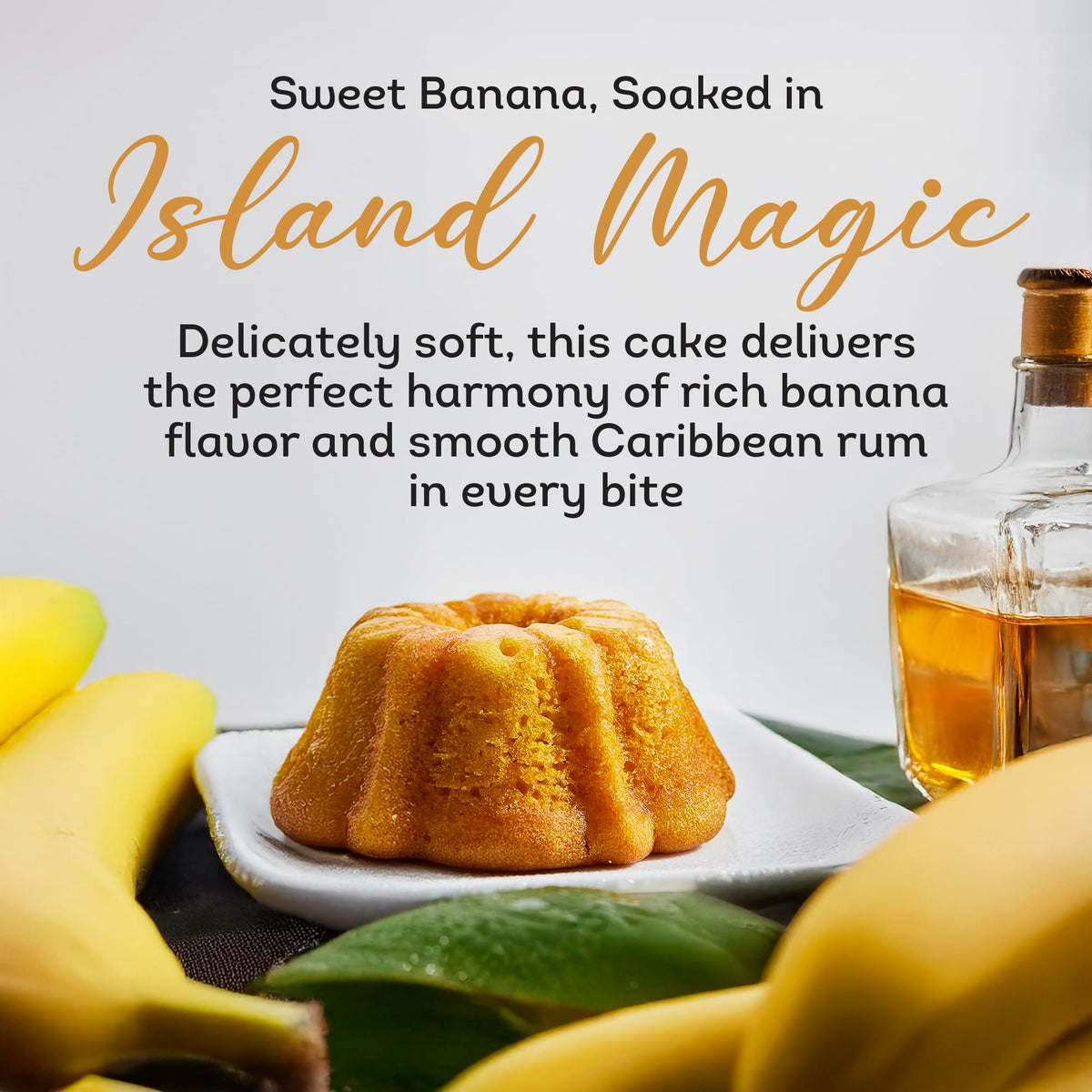 TORTUGA Caribbean Banana Rum Cake - 16 oz Premium Gourmet Gift