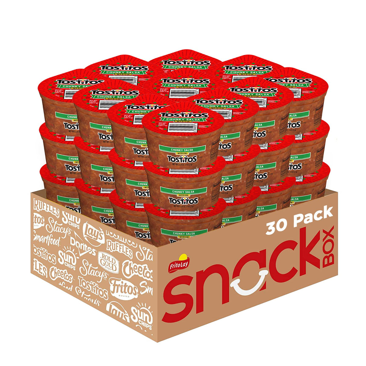 Tostitos Medium Chunky Salsa To Go – 3.8 oz Cups, Pack of 30
