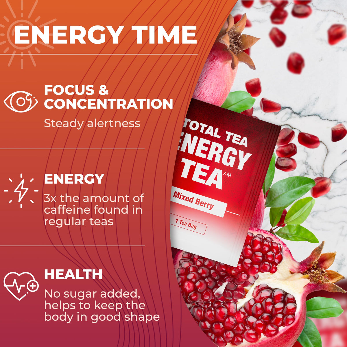 Total Tea Detox Tea & Energy Set – 25 Day Herbal Digestive Wellness Blend