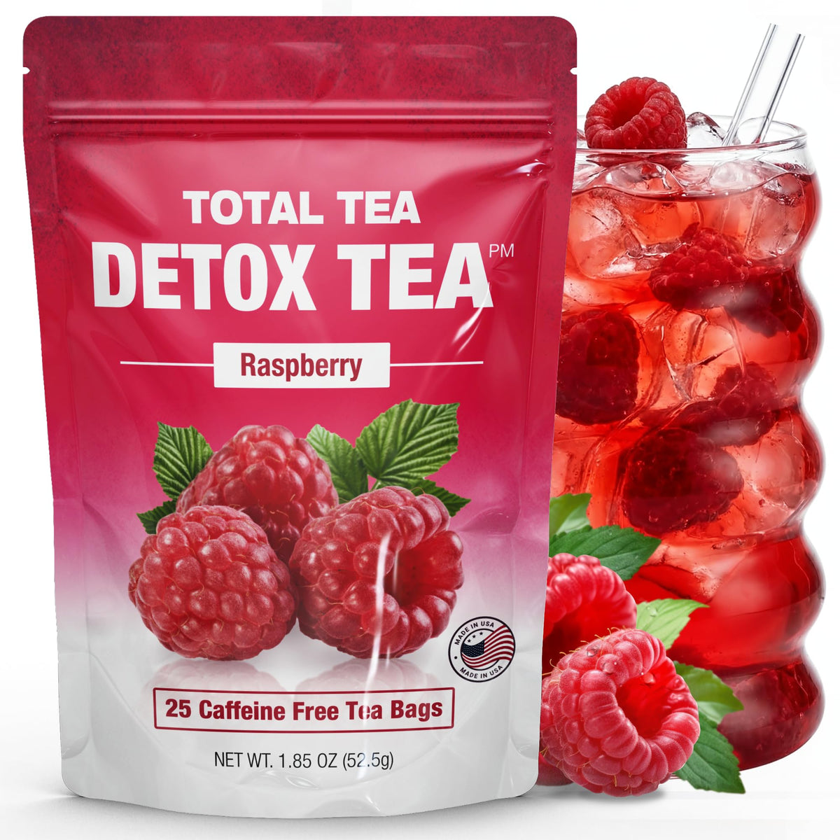 Total Tea Siimming Detox Tea - Caffeine Free 25 Day Detox with Chamomile, Hibiscus & Ginger Root