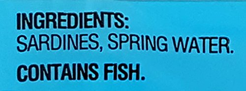 Trader Joe's Unsalted Sardines in Spring Water - 3.75 oz Tin (Pack of 6)