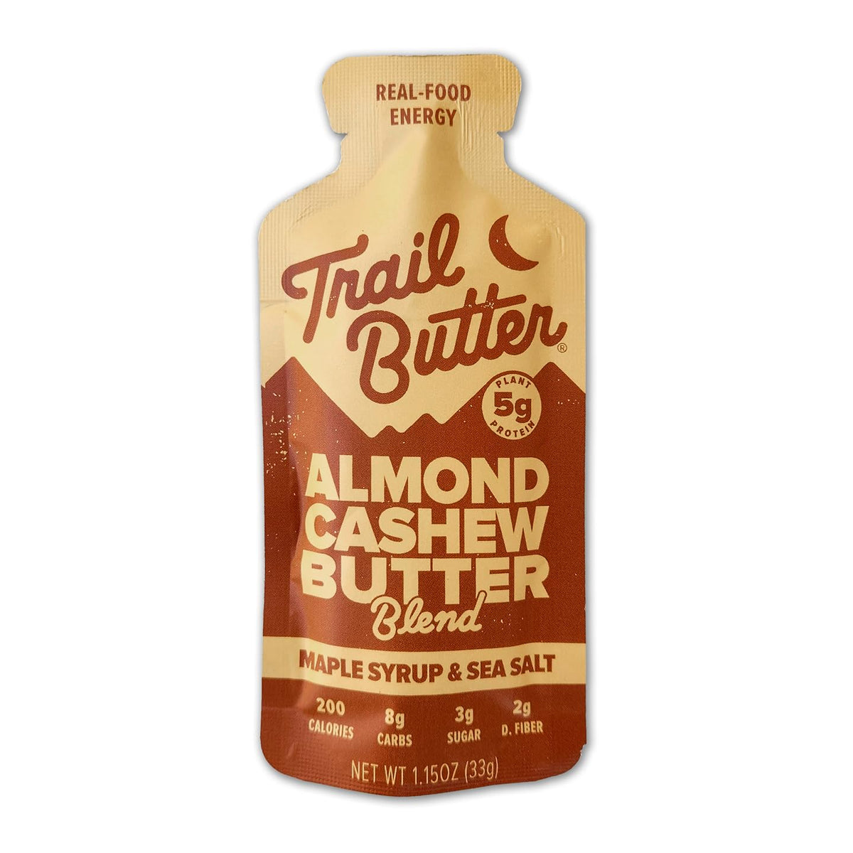 Trail Butter Lil’ Squeeze Nut Butter Energy Pouches – 12-Pack, 5g Protein Per Pouch (Maple Syrup & Sea Salt)