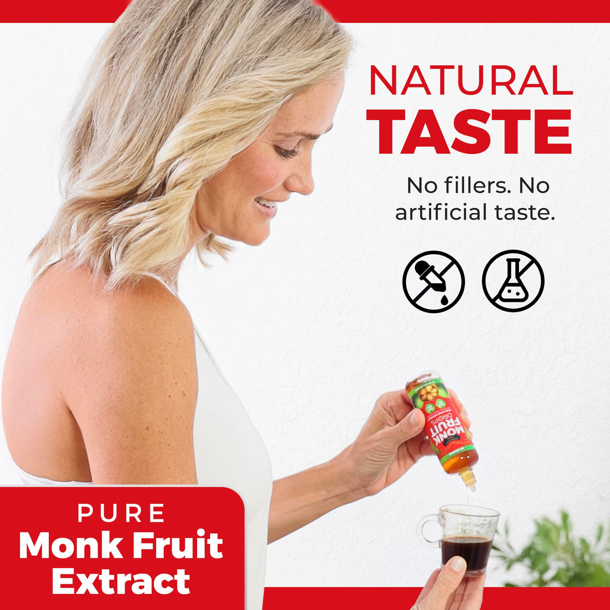 Transparency Foods Monk Fruit Extract Drops – Zero-Calorie Liquid Sweetener, 333 Servings, Non-GMO