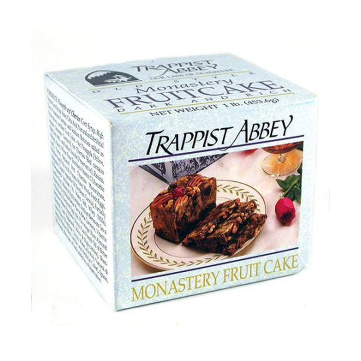 Trappist Abbey Monastery Fruitcake with Candied Fruits & Nuts — Brandy-Soaked (1 lb)