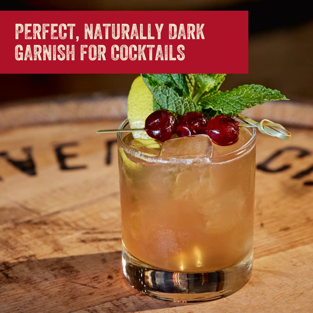 Traverse City Whiskey Co. Premium Cocktail Cherries – 21.2oz / 600g | All-American, Natural, Kosher Garnish for Old Fashioned & Desserts