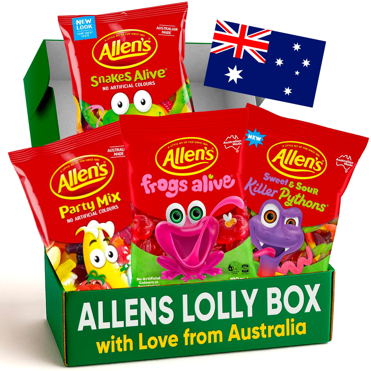 Allen’s Australian Candy Variety Box – Four Classics Gift Set | Treats from Home