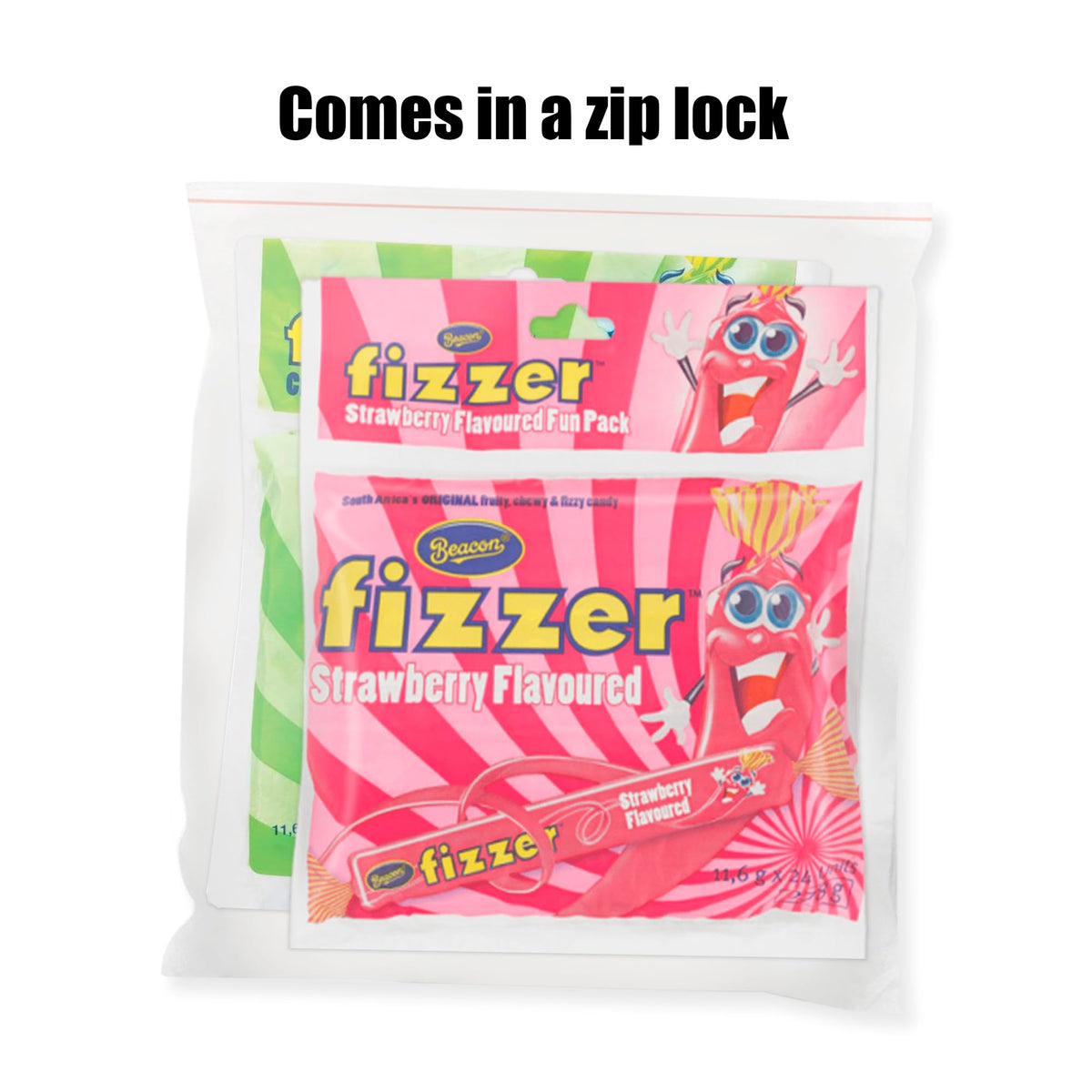 Beacon Fizzers Soda Cream & Strawberry – 48 Candies (2 Packs) | Treats from Home