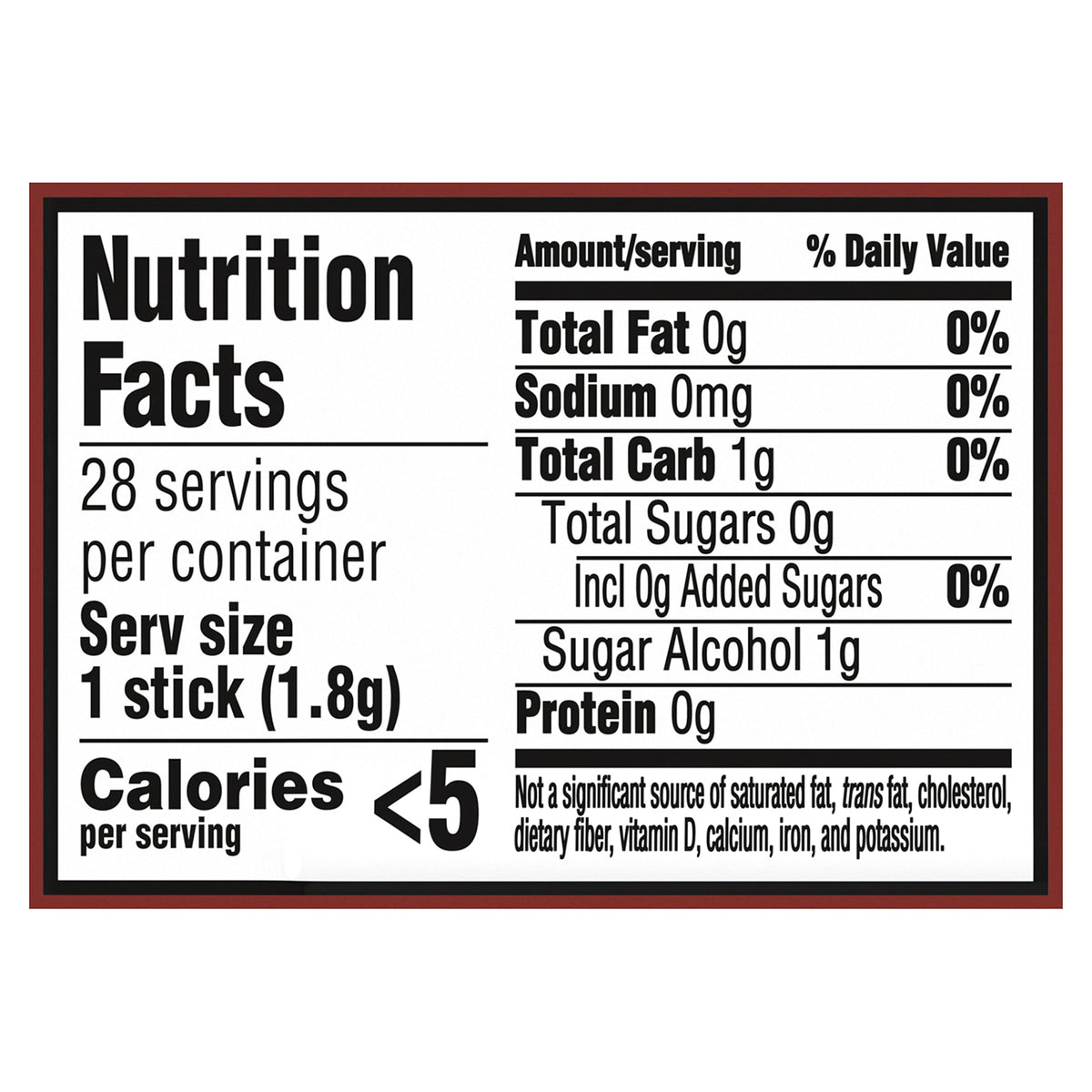 Trident Cinnamon Sugar Free Gum – 168 Pieces (6 Pocket Packs)