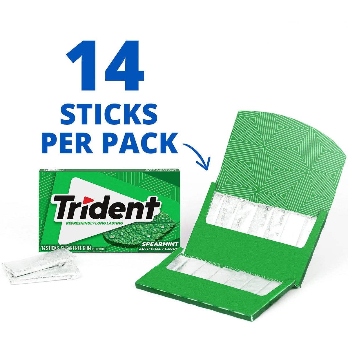 Trident Sugar-Free Gum Variety Pack – 21 Packs (294 Pieces) | Assorted Flavors