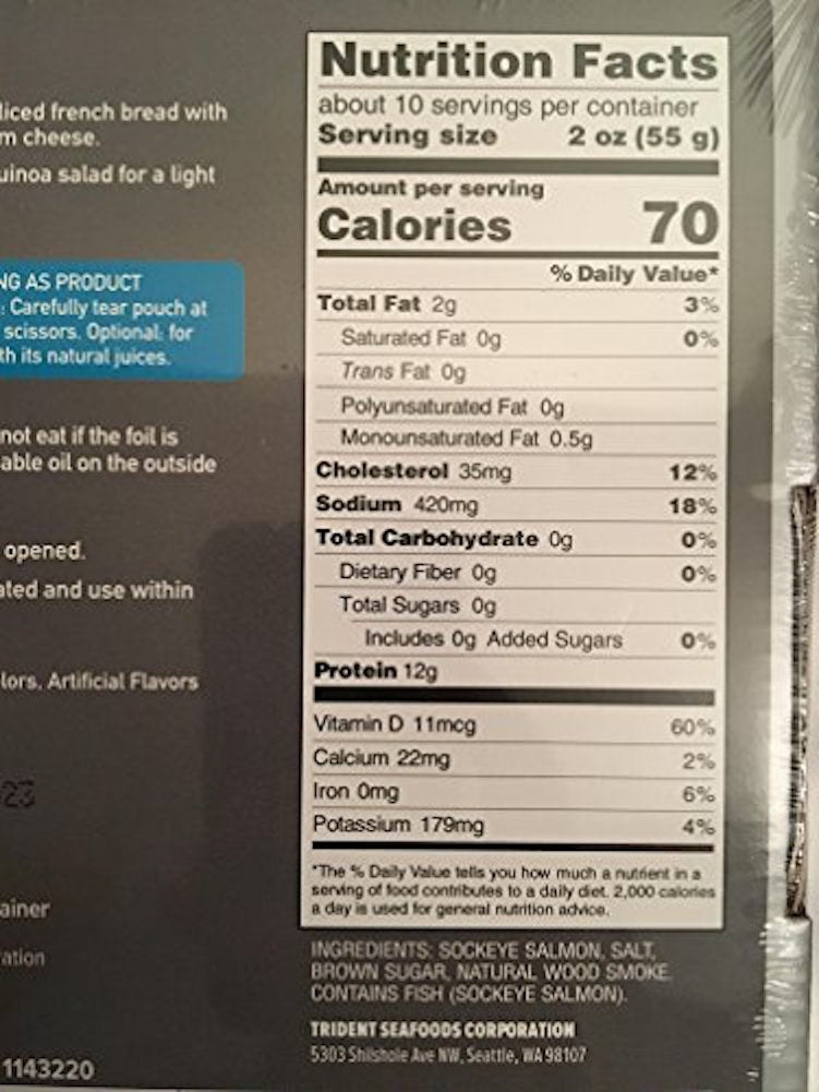 Trident Wild Alaskan Smoked Sockeye Salmon - 567g / 20 oz