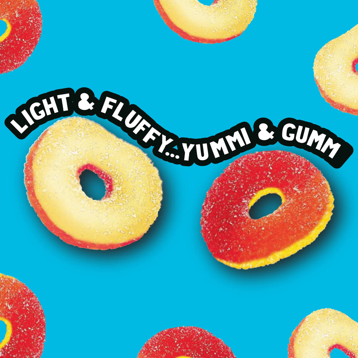 Trolli Peachie O's Sour Gummy Rings Candy – 5 lb Bulk Bag