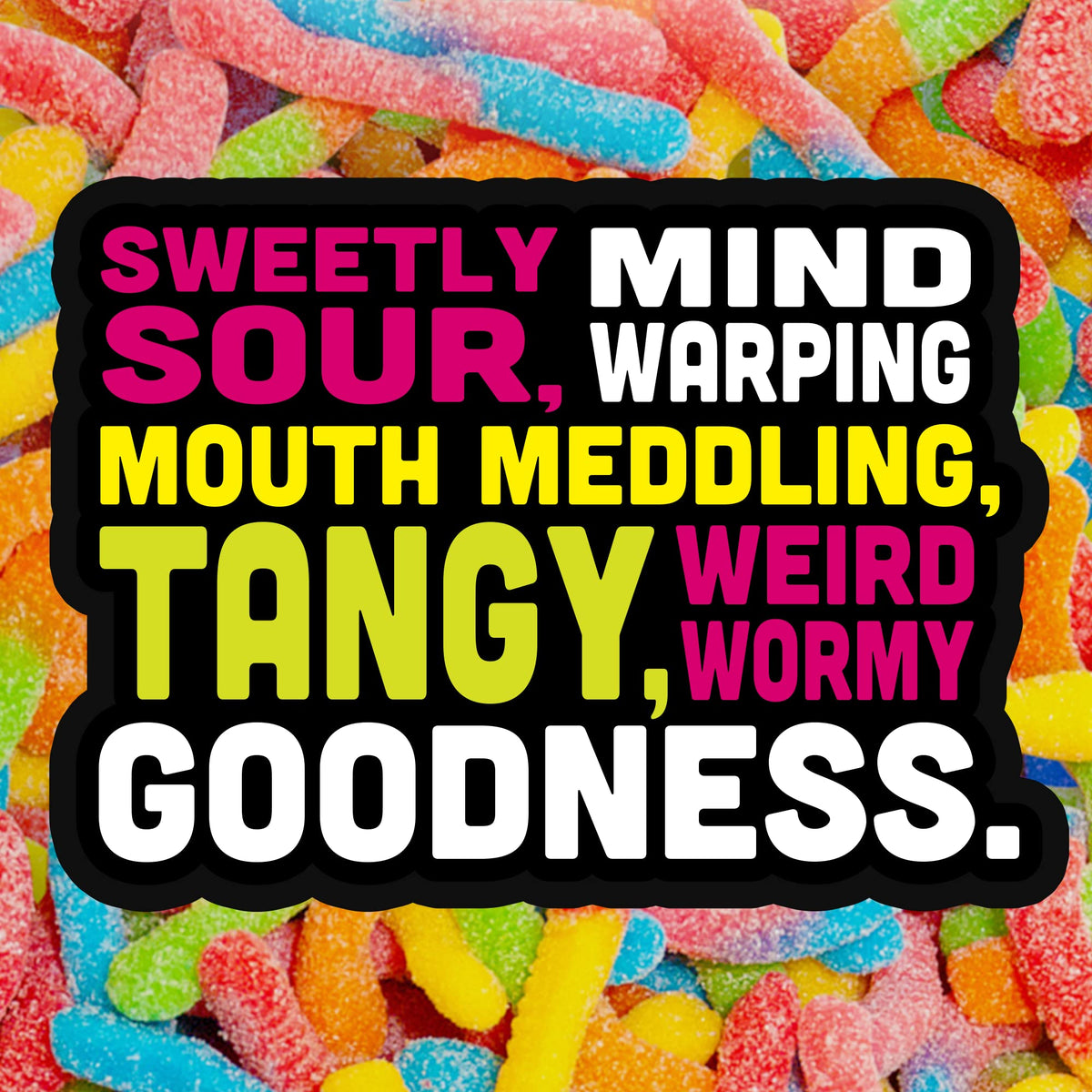 Trolli Sour Brite Crawlers Candy — 5 lb Bulk Gummy Worms