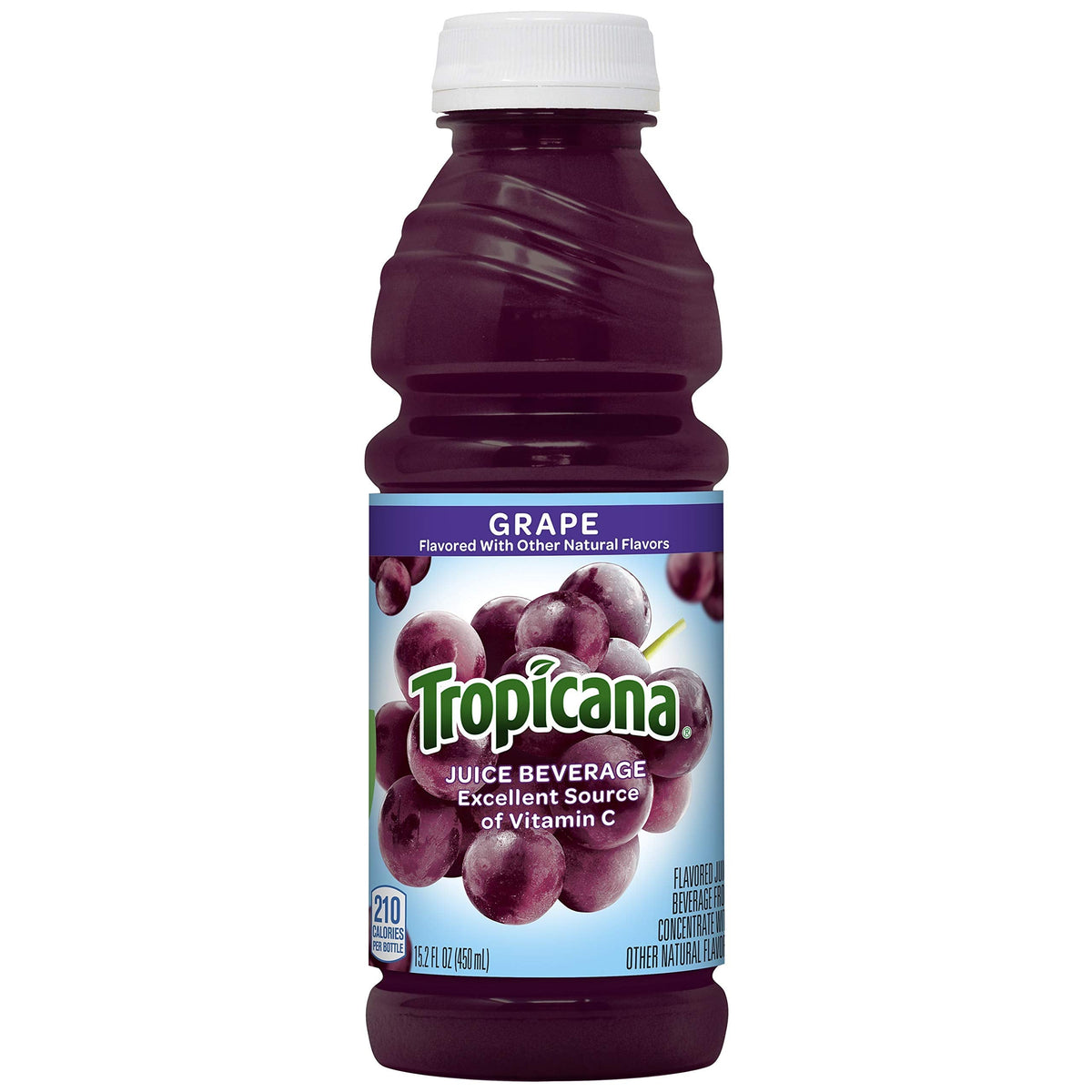 Tropicana Grape Juice Drink – 12 Bottles, 15.2 oz Each (182.4 oz Total)