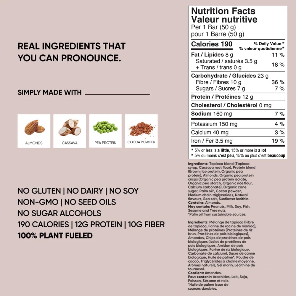 TRUBAR Vegan Protein Bar – Sweet & Dreamy Cookies and Creamy | Gluten Free, Dairy Free, 12g Protein