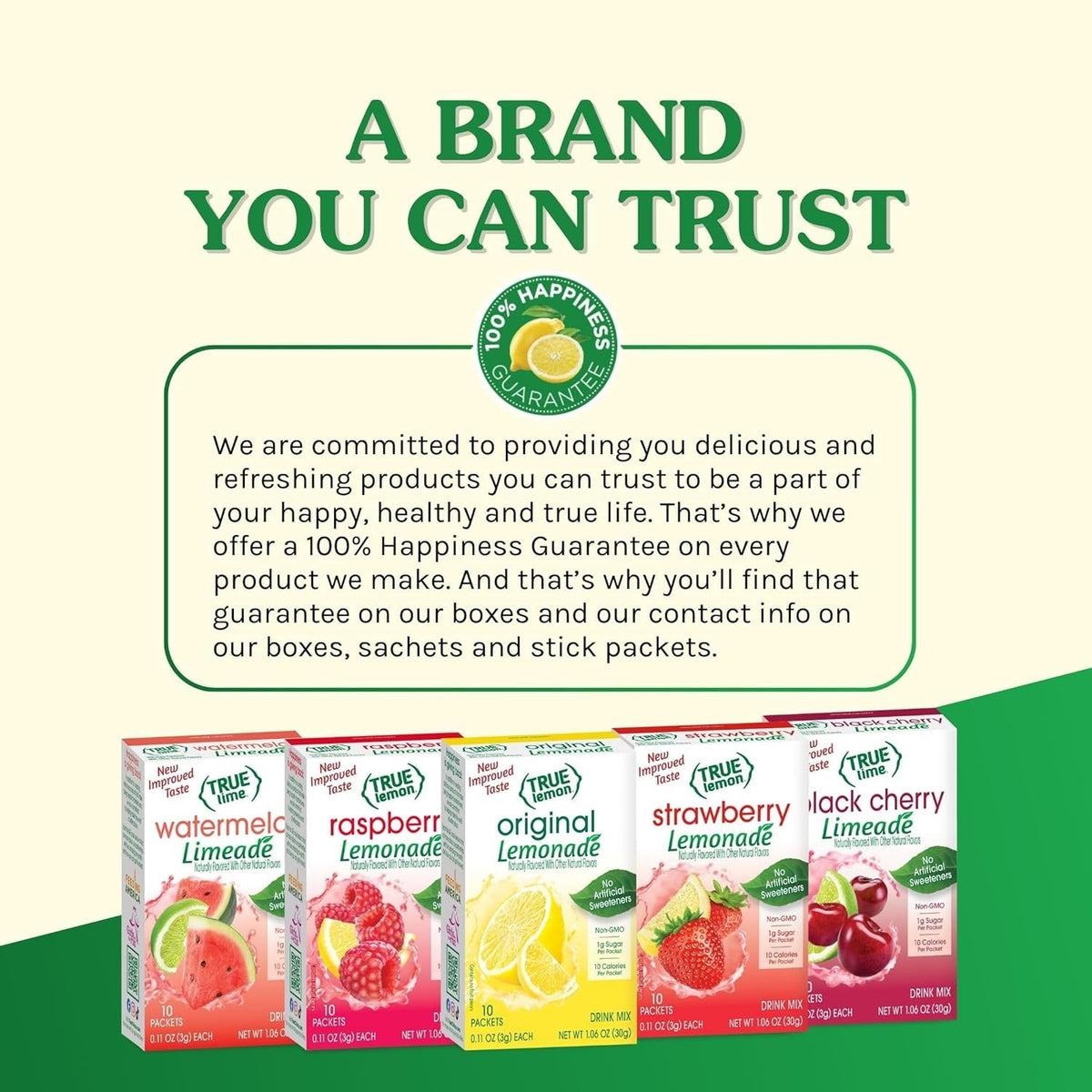 True Lemon Strawberry Lemonade Drink Mix | 12-Pack of 10-Count Packets | Low Calorie, No Artificial Sweeteners