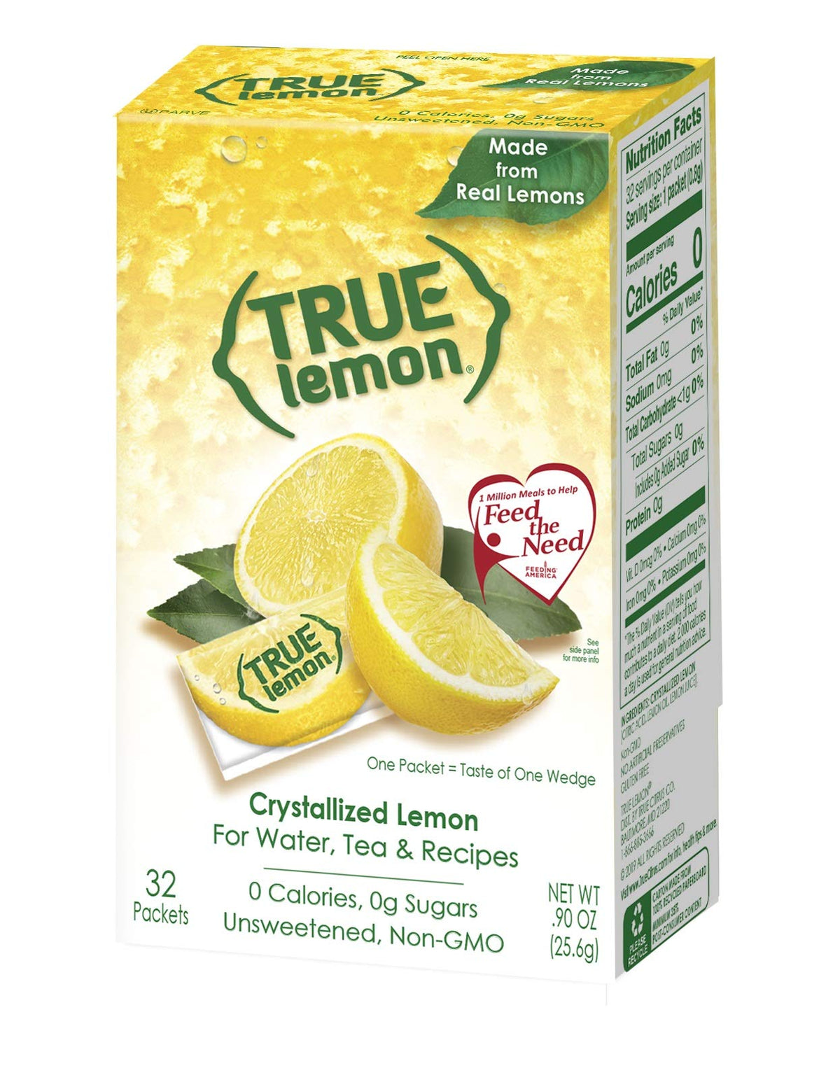 True Citrus Sampler Pack – True Lemon, Lime, Orange & Grapefruit 32-Count Boxes (4 Packs)