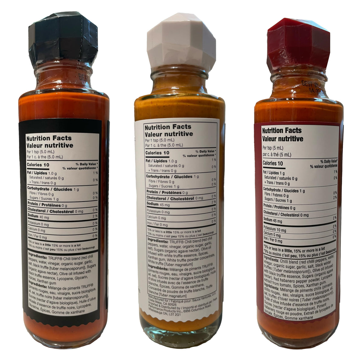 TRUFF Hot Sauce Variety Pack – Original, Hotter & White Truff – 3 Bottles, 6oz Each