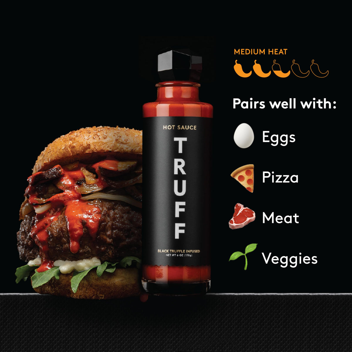 TRUFF Jalapeño Lime Hot Sauce Combo Pack – Original & Jalapeño Lime (6 oz each)