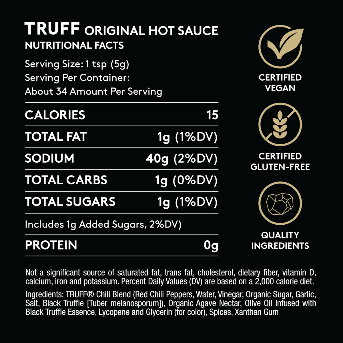 TRUFF Hot Sauce & Hotter Sauce 2-Pack – Gourmet Black Truffle & Chili Pepper Set