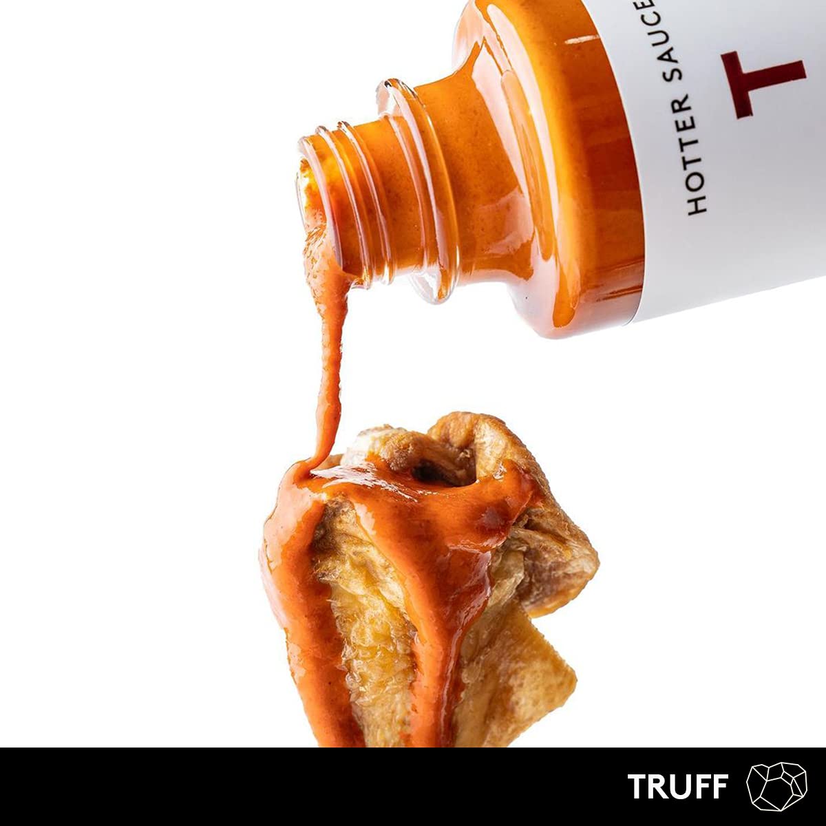 TRUFF White Hotter Sauce with White Truffle & Jalapeño – Bold Heat, Agave Nectar, 6 oz
