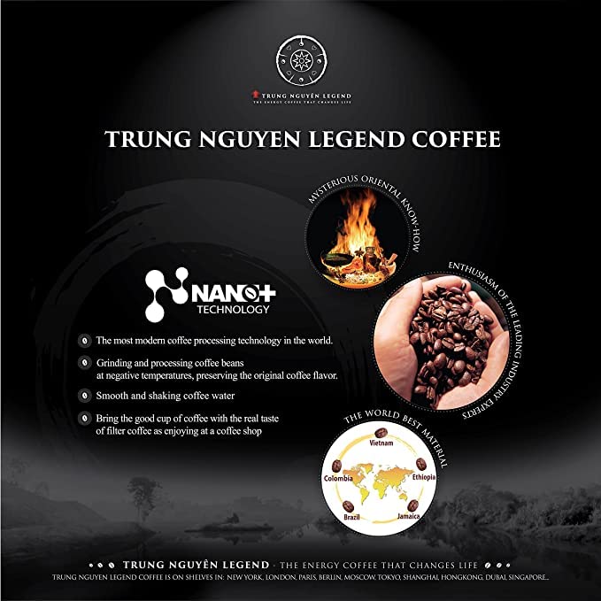 Trung Nguyen Legend Classic 3 in 1 Instant Coffee — Strong & Bold, 50 Packets (2-Pack)