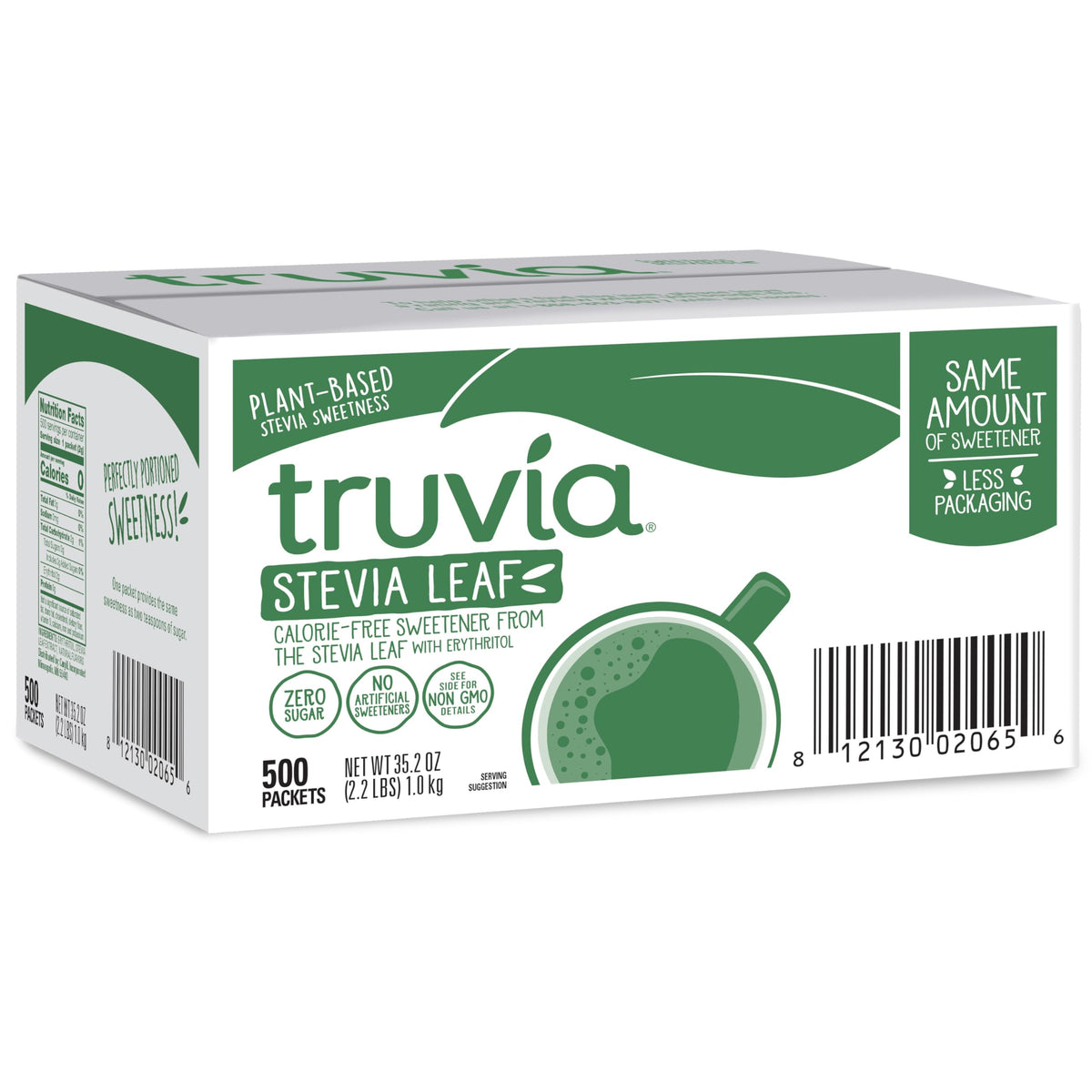 Truvia Original Calorie-Free Sweetener Packets – 500 Count, Zero-Calorie Stevia Blend