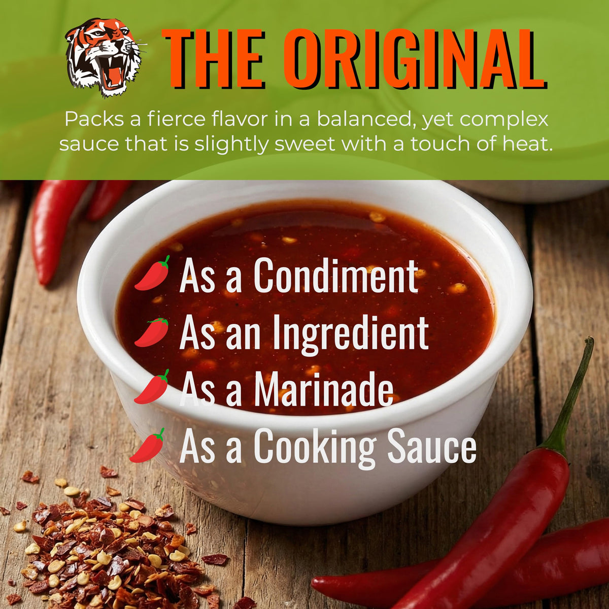 Try Me Tiger Sauce Original Hot Sauce - 1 Gallon Jug